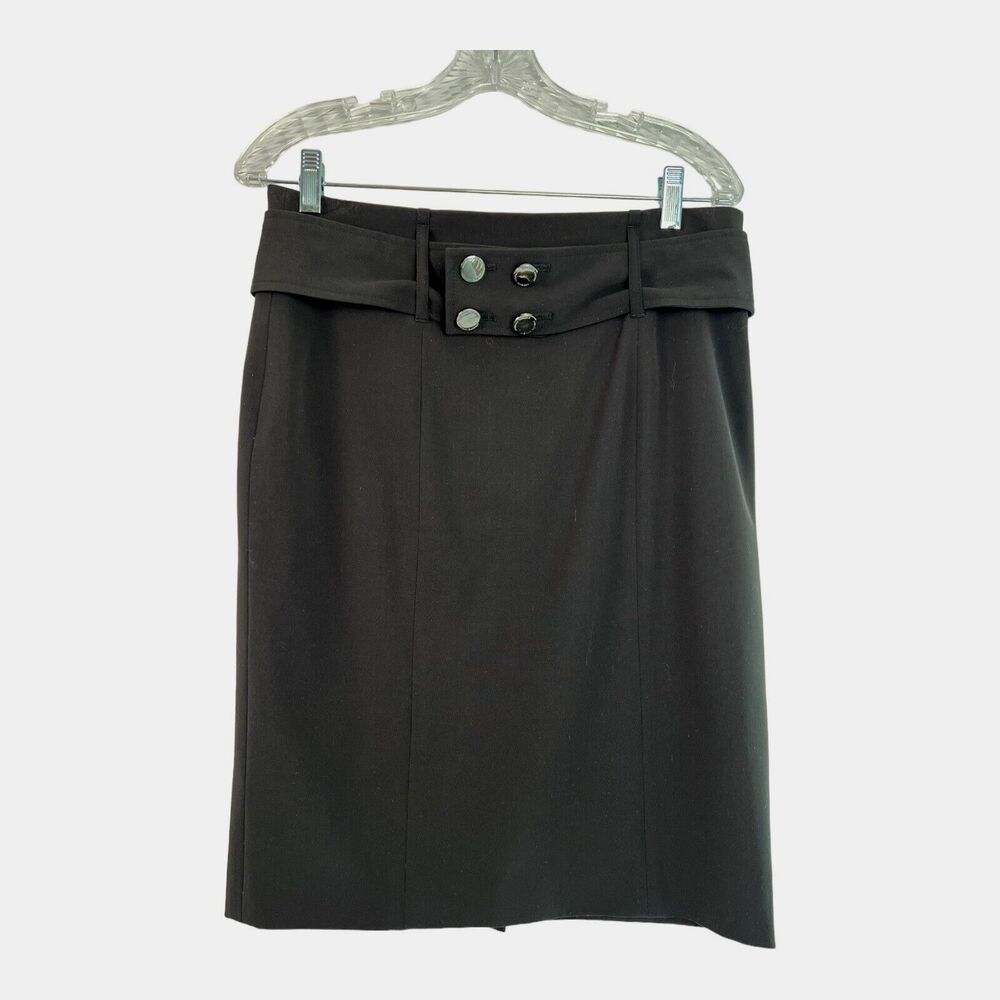 Adrienne Vittadini Studio Women's Skirt Size 8 Stretch Black